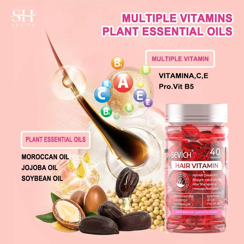 Keratin Vitamins Hair Capsules Hair Care