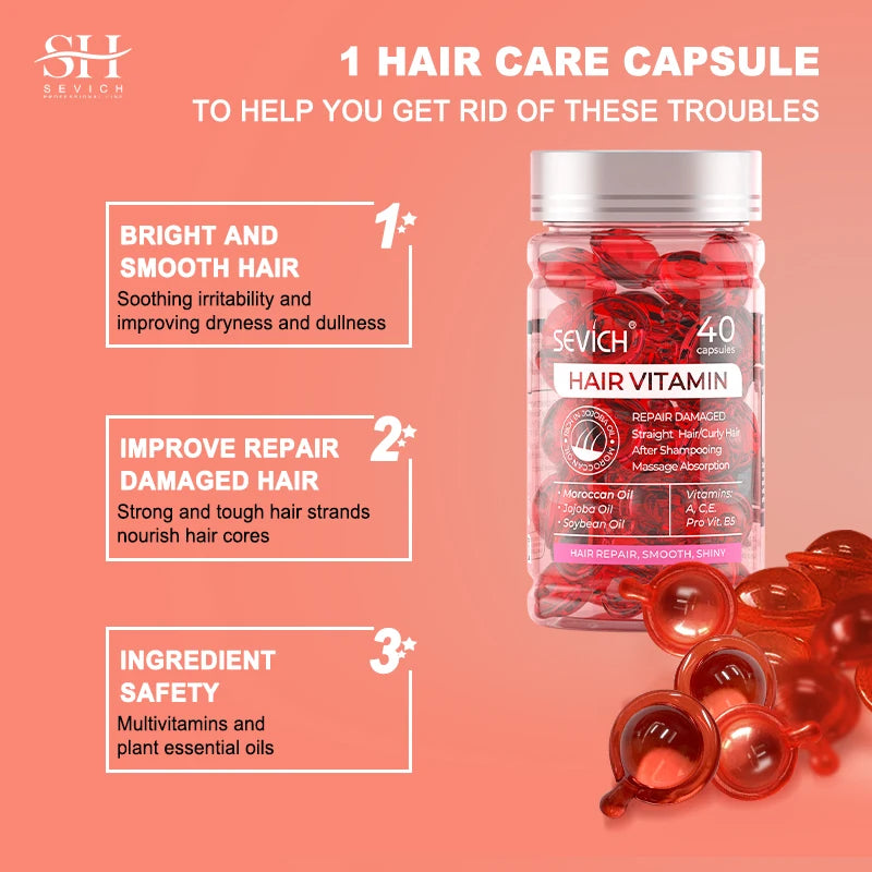 Keratin Vitamins Hair Capsules Hair Care