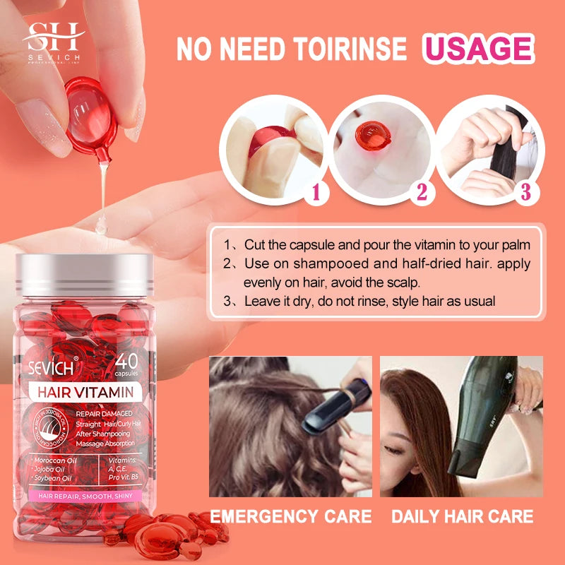 Keratin Vitamins Hair Capsules Hair Care
