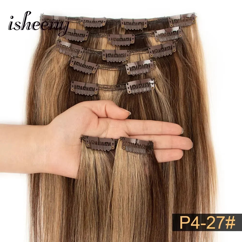 Highlight Clip in Human Hair Extensions