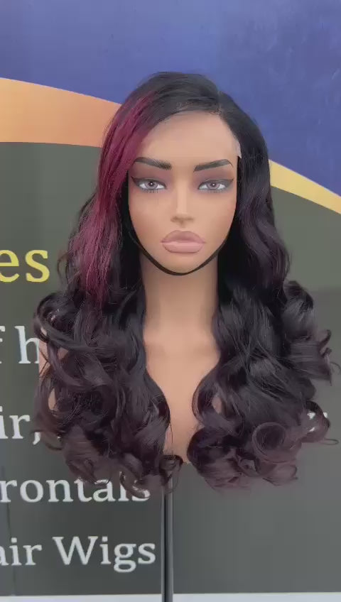 Two Tone Colour Closure Bounce 24 Inches
