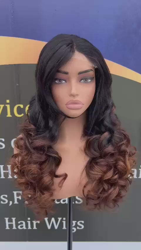 Closure Bounce Two Tone Colour 24 Inches Long