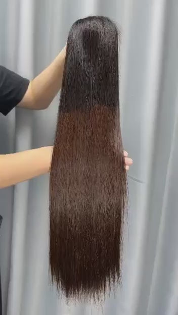 Sdd virgin straight  26 inches long Two tone colour