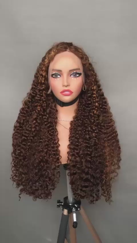 SDD Burmese Curls Piano Color 28 Inches Full Frontal 